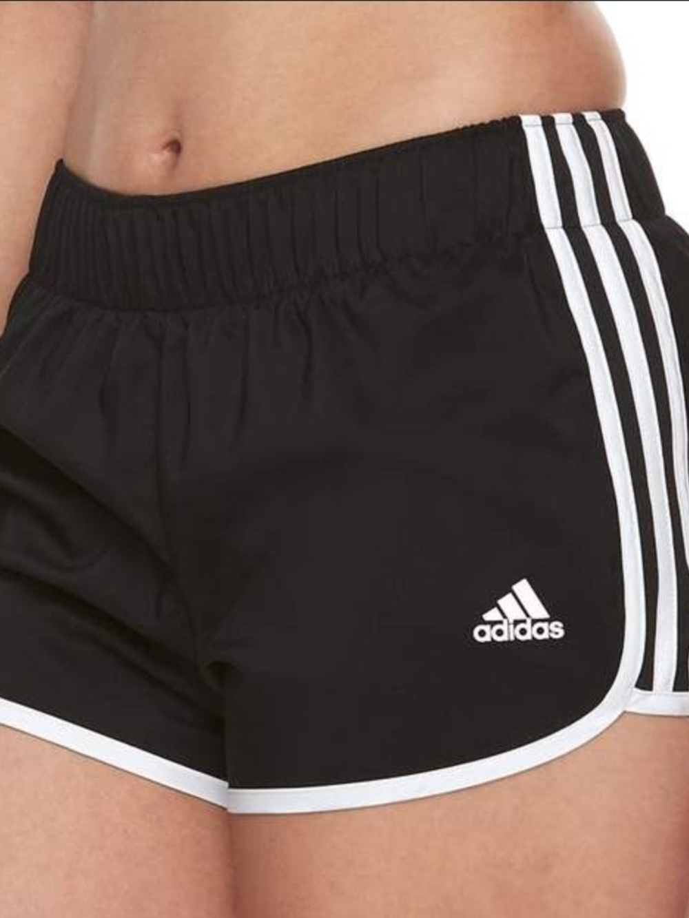 adidas Women's Black 3in Athletic Running Shorts